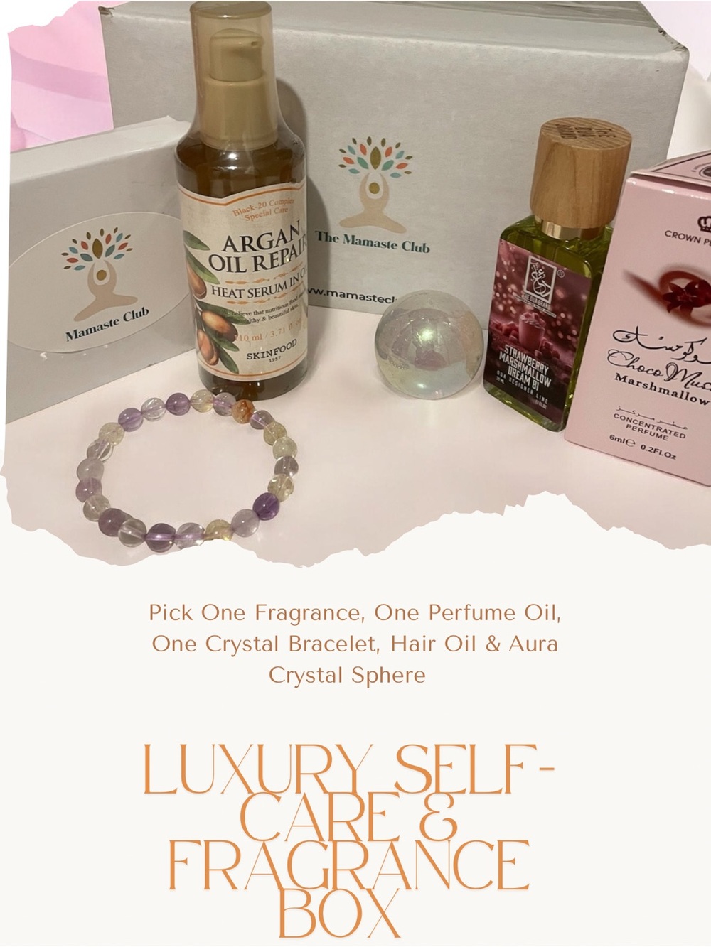Luxury Self-Care & Fragrance Box with Argan Oil Repair Serum